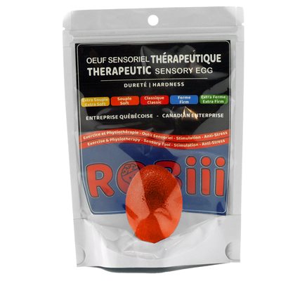 Oeuf sensoriel Robii - classique - rouge