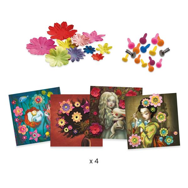 Djeco Tableaux 3D - Rock'n'Roses