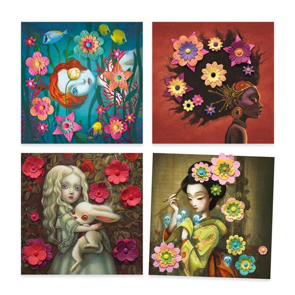 Djeco Tableaux 3D - Rock'n'Roses