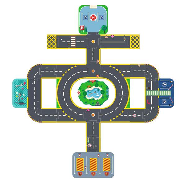 Djeco crazy motors - Puzzl'Up Ville géante - 33 mcx