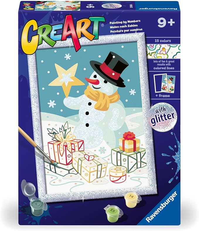 CreArt Paint-by-Numbers: Spectacular Snowman
