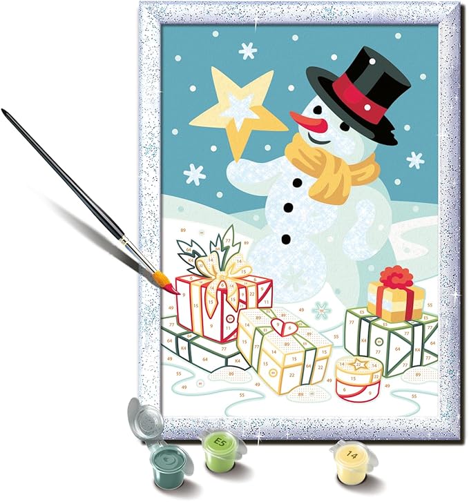 CreArt Paint-by-Numbers: Spectacular Snowman