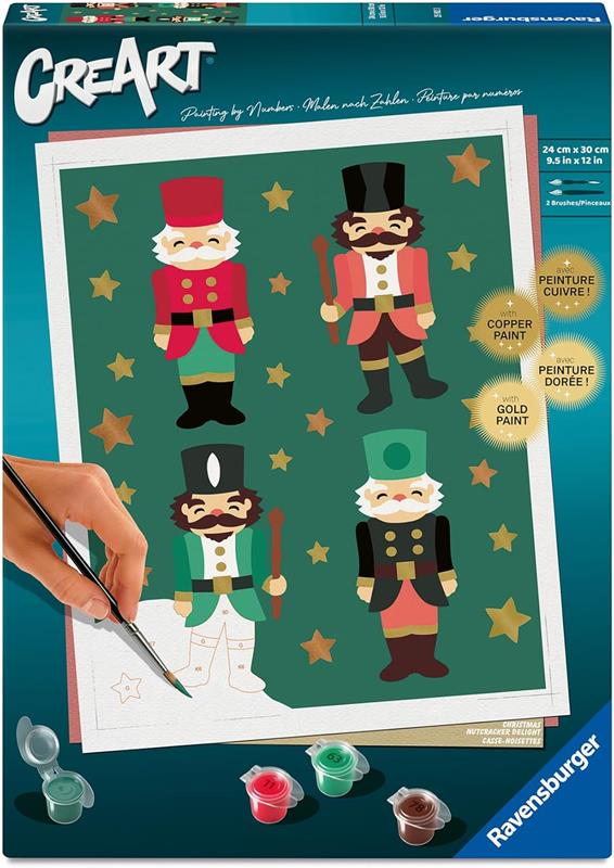 CreArt Paint-by-Numbers: Christmas Nutcracker
