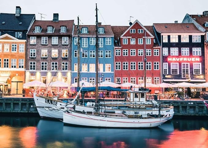 Casse-tête Ravensburger - Lieux scandinaves : Copenhague, Danemark – 1000 pièces
