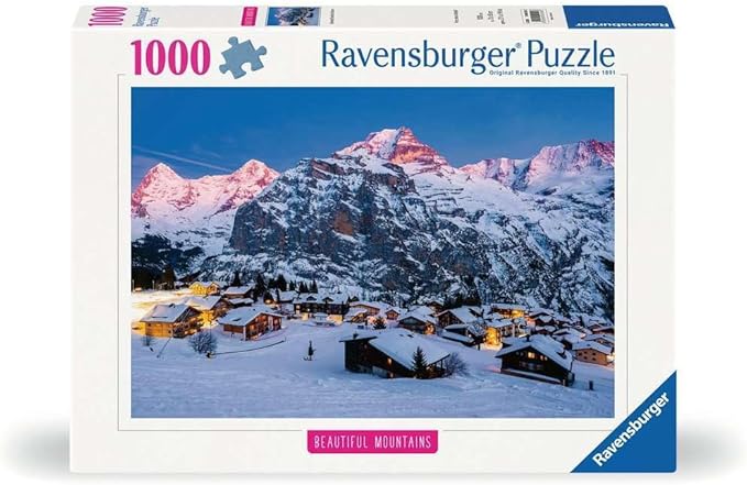 Casse-tête Ravensburger - Beautiful Mountains : Oberland bernois, Mürren - 1000 pièes