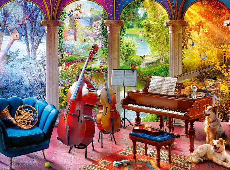 Casse-tête Ravensburger – 4 Saisons en Musique – 100 pièces XL