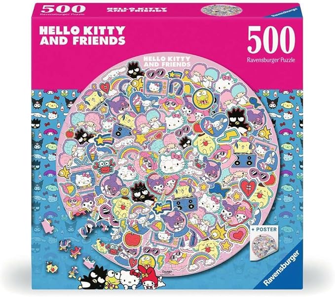 Casse-tête Ravensburger Rond – Hello Kitty – 500 pièces