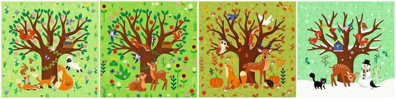 Casse-tête Ravensburger Puzzle Up - Les 4 saisons - 12/16/20/24 pièces