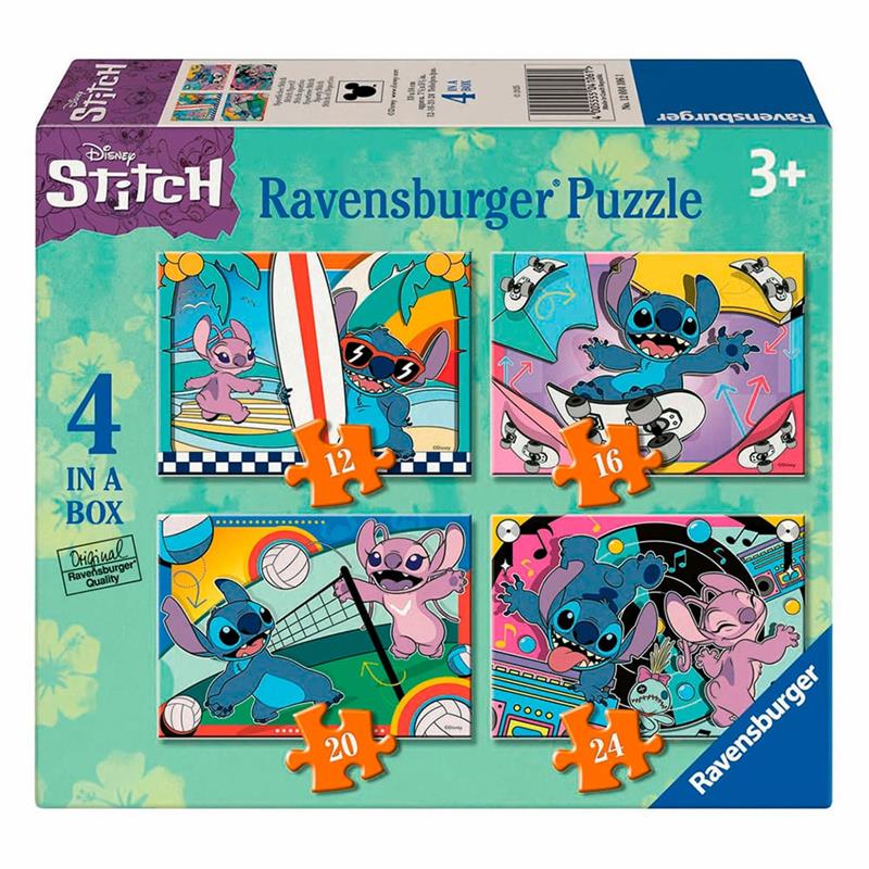 Casse-tête Ravensburger - Stitch sportif - 12/16/20/24 pièces
