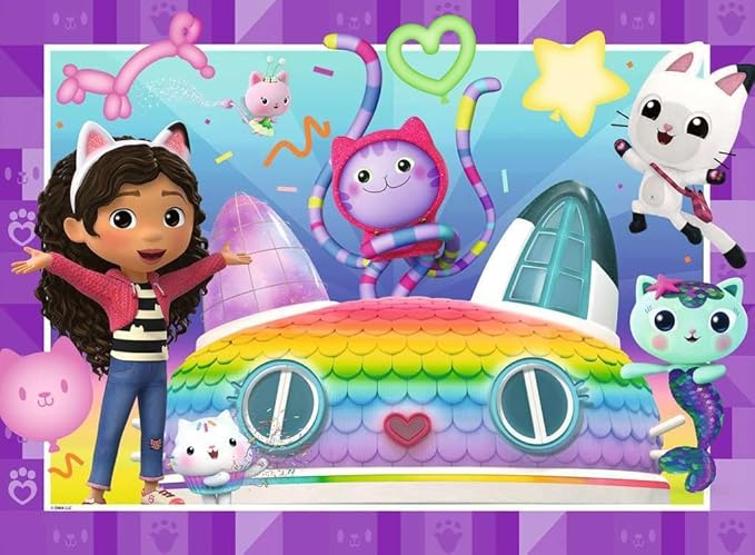 Casse-tête Ravensburger – Gabby's Dollhouse : Ça mérite une fête ! – 100 pièces XXL