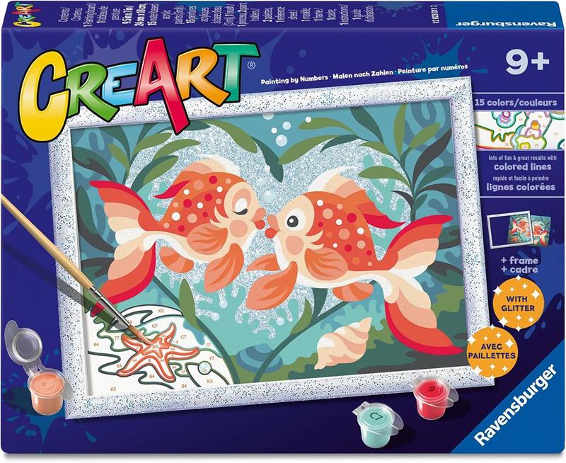 CreArt Paint-by-Numbers: Fish in Love