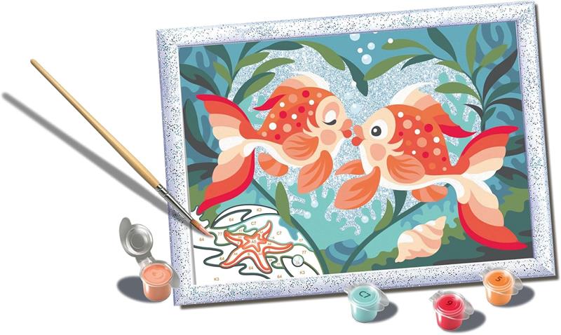 CreArt Paint-by-Numbers: Fish in Love