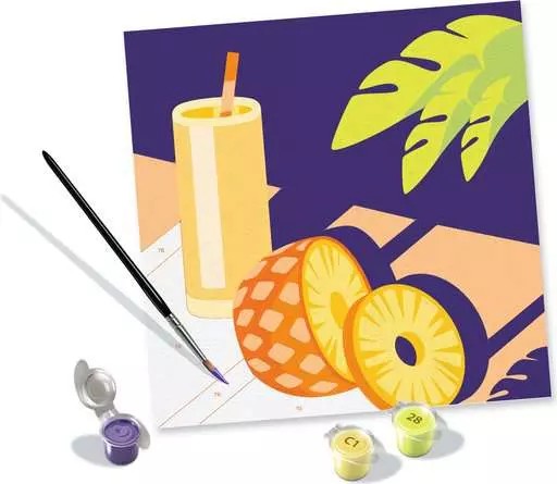 CreArt Paint-by-Numbers: Pineapple Mocktail