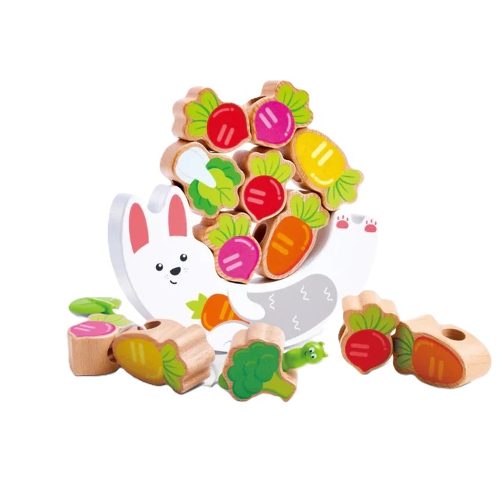 Hape 2-in-1 Balance Game – Bunny & Veggies