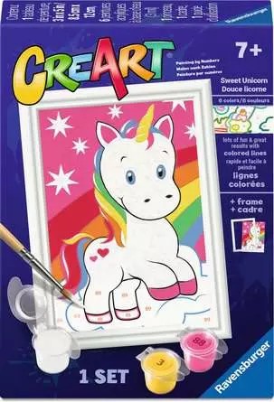 CreArt Paint-by-Numbers: Sweet Unicorn
