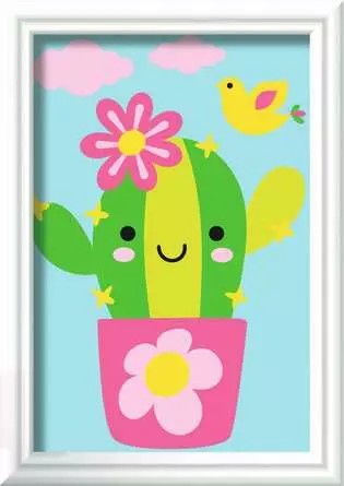 CreArt Paint-by-Numbers: Little Cactus