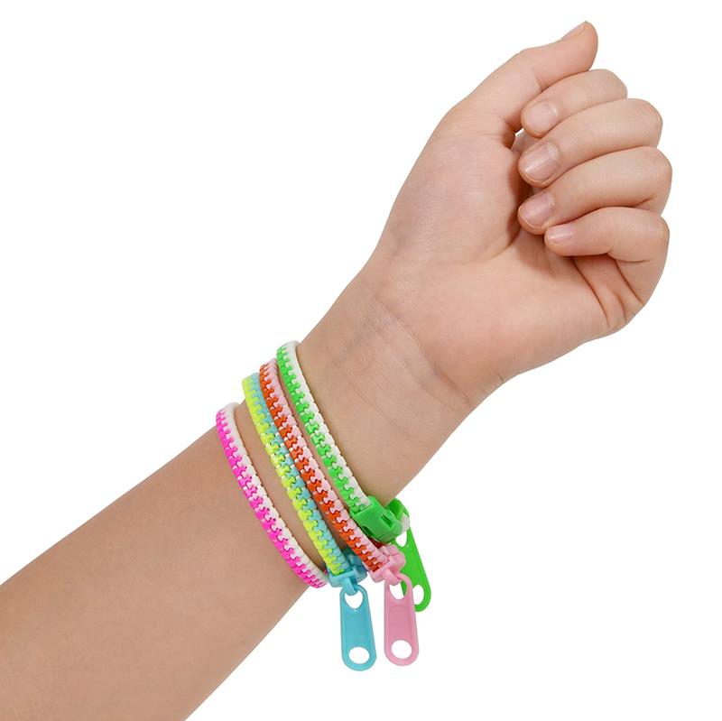 Bracelet à fermeture éclair - couleurs assorties