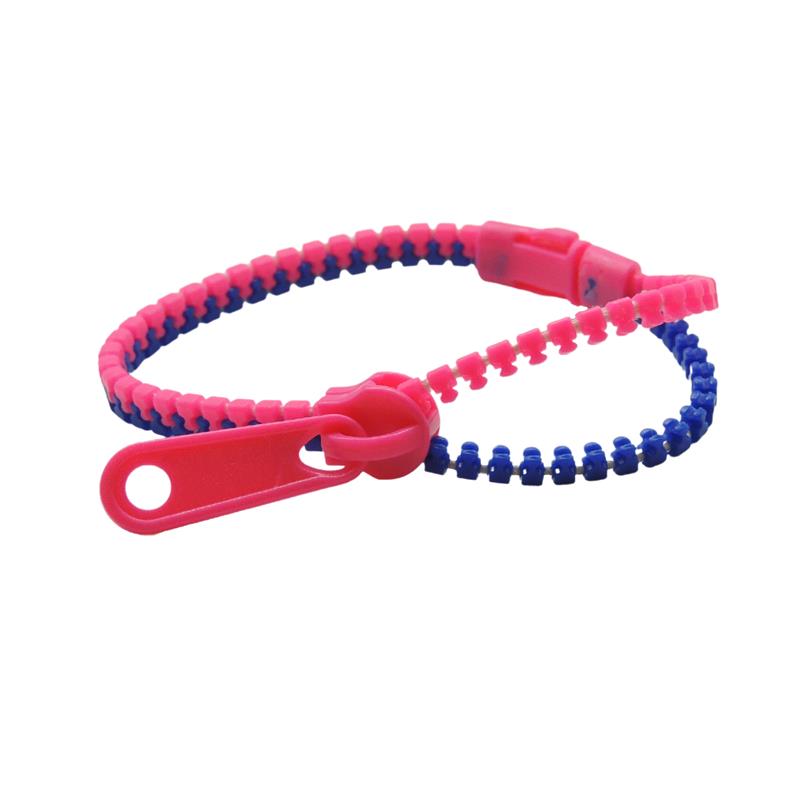 Bracelet à fermeture éclair - couleurs assorties