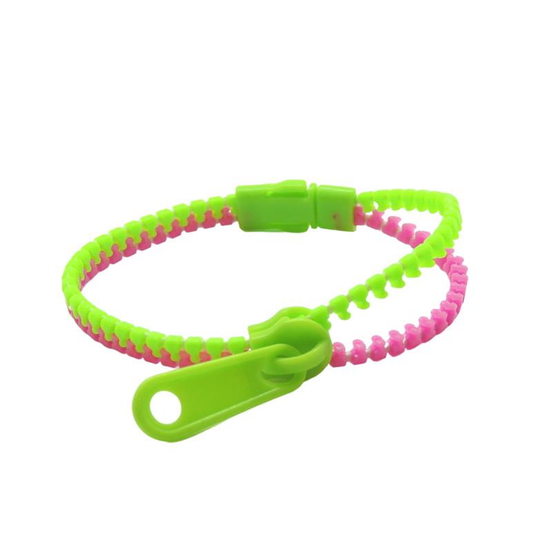 Bracelet à fermeture éclair - couleurs assorties