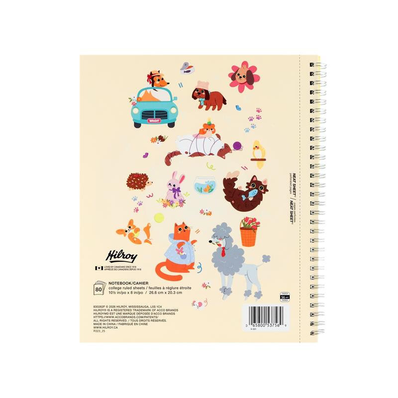 Hilroy Spiral Notebook – Cat Picnic