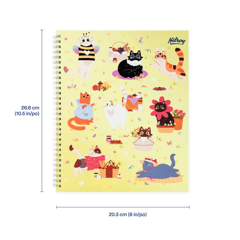 Hilroy Spiral Notebook – Cat Picnic