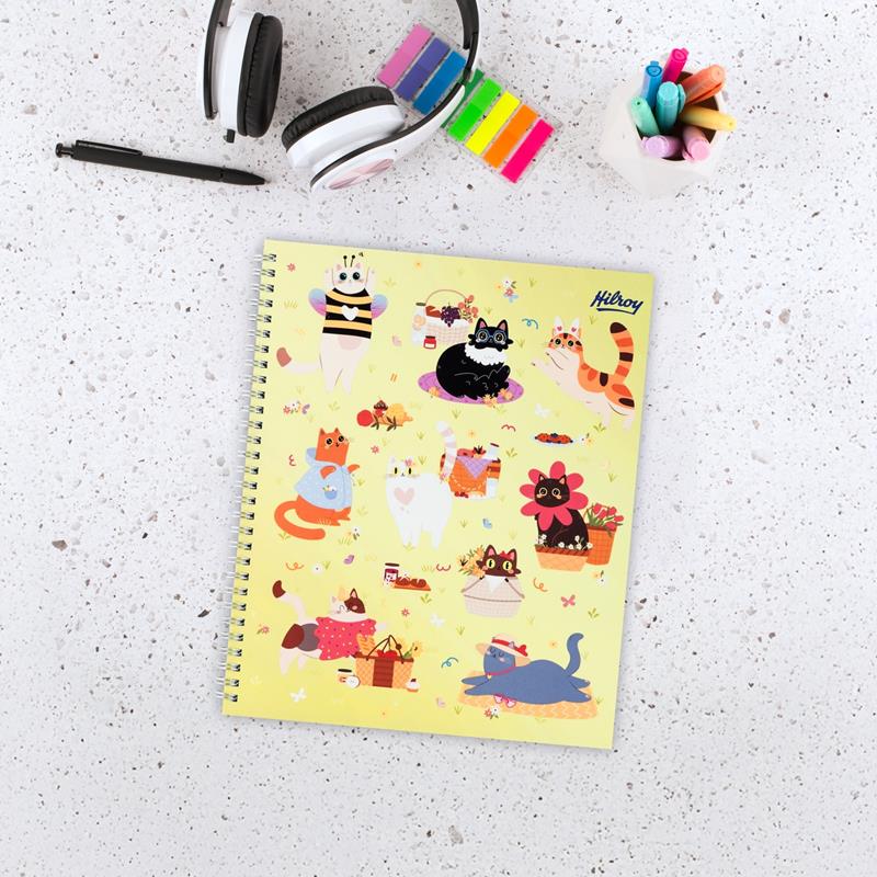 Hilroy Spiral Notebook – Cat Picnic