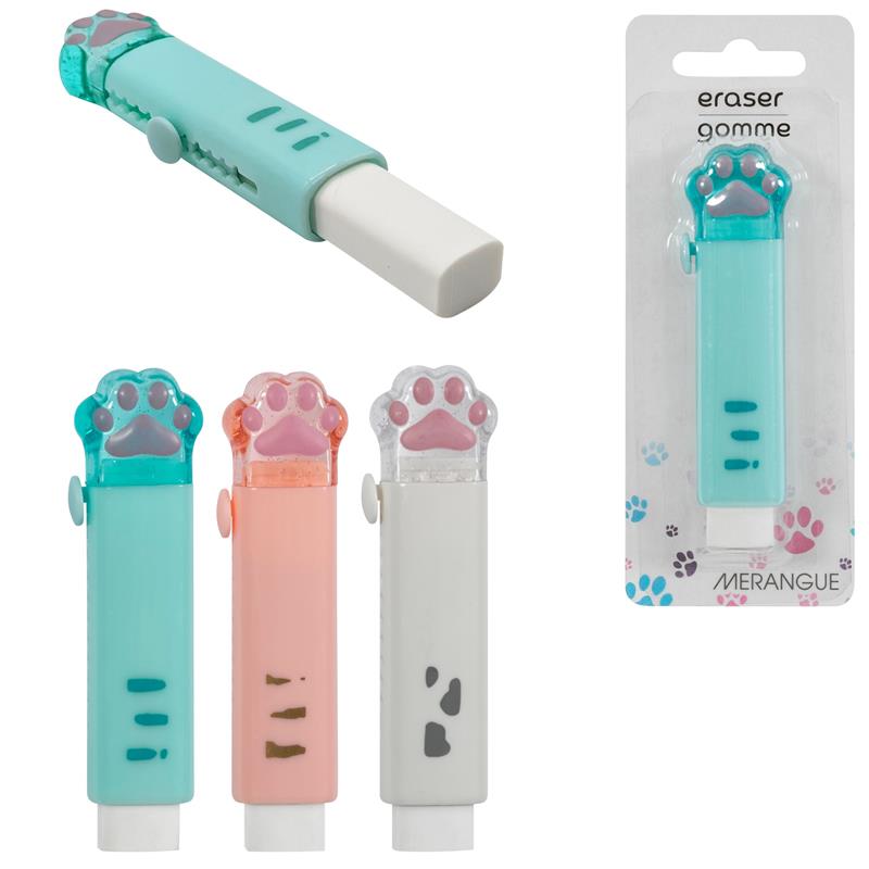 Gomme à effacer - Pattes d'animaux assorties