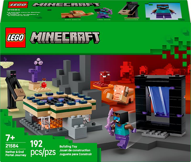 LEGO Minecraft - Nether et End Portal Journey