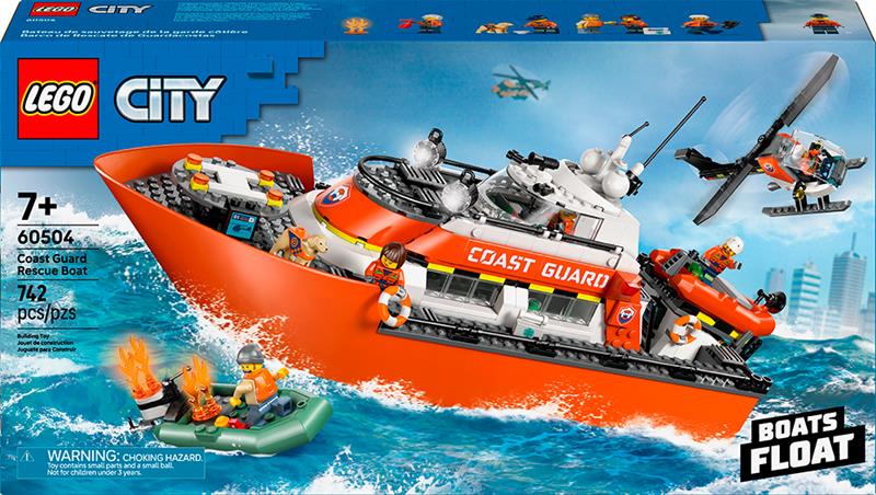 LEGO City - Le bateau de sauvetage et l'hélicoptère des garde-côtes