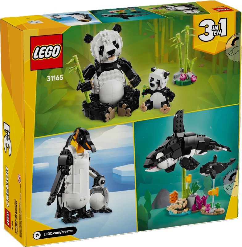 LEGO Creator - Animaux sauvages : La famille de pandas