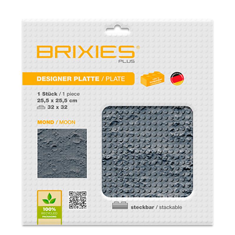 Brixies – Moon Building Plate 25 cm