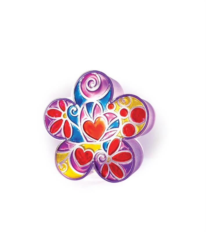 Lampe fleur lumineuse aux couleurs éclatantes