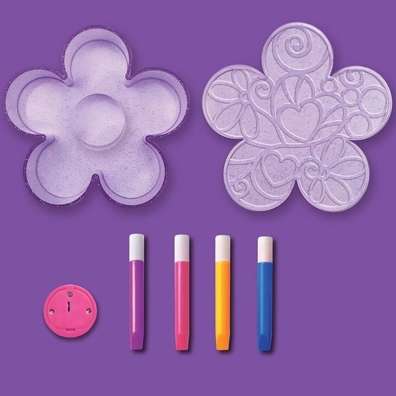 Lampe fleur lumineuse aux couleurs éclatantes