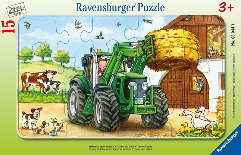 Ravensburger Frame Puzzle – The Farm Tractor – 15 Pieces