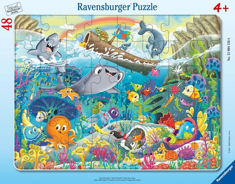 Ravensburger Framed Puzzle – Ocean Friends – 48 Pieces