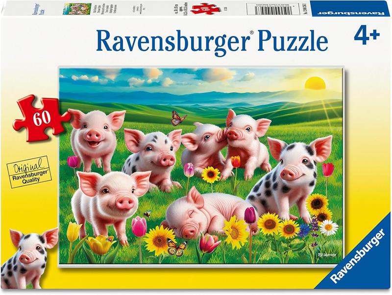 Ravensburger Puzzle – Precious Piglets – 60 Pieces
