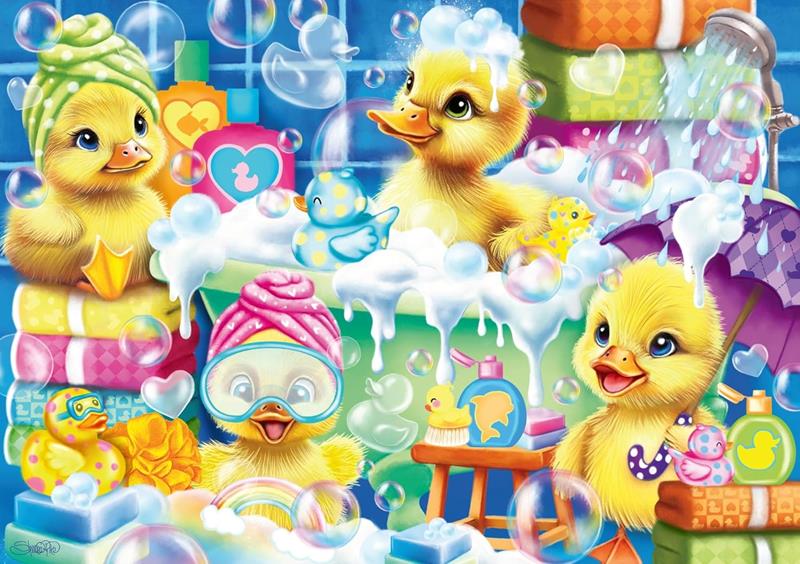 Casse-tête Ravensburger - Canards dans leur bain - 35 pièces
