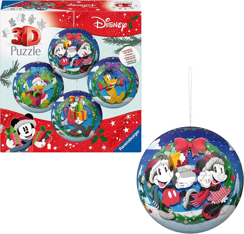 Casse-tête 3D Ravensburger - Disney - 4 x 54 pièces