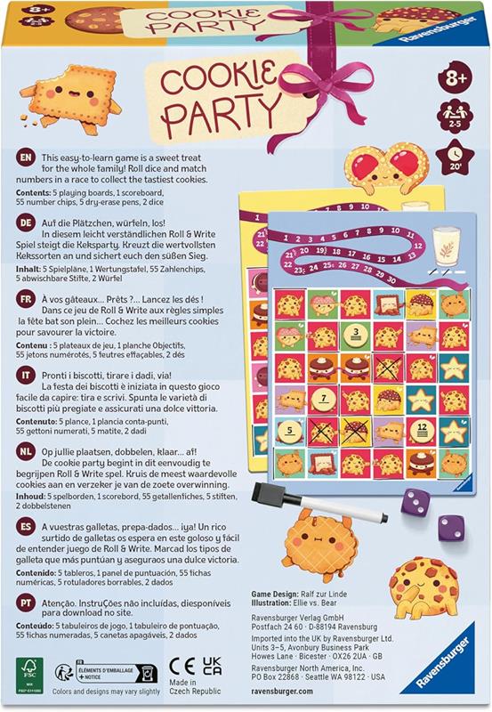 Cookie Party - Jeux de lancer de dés