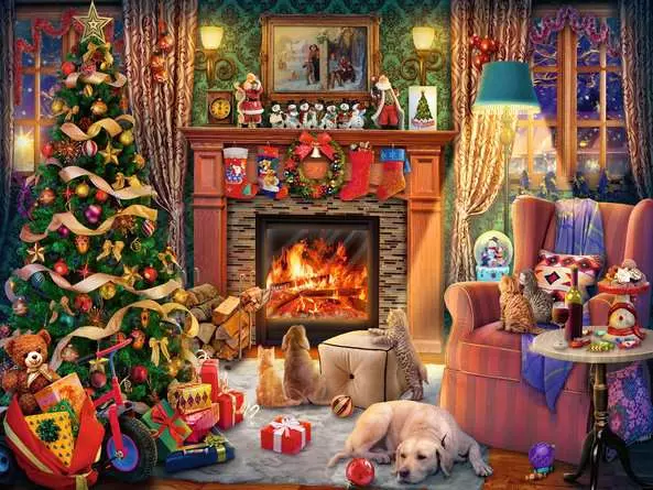 Casse-tête 1500 morceaux - Réveillon de Noël
