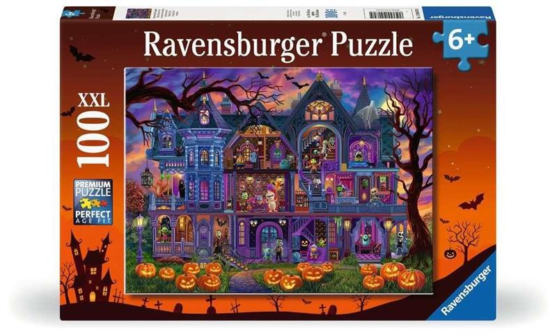 Casse-tête Ravensburger - La maison des monstres (100 pièces XXL)