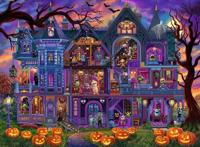 Casse-tête Ravensburger - La maison des monstres (100 pièces XXL)