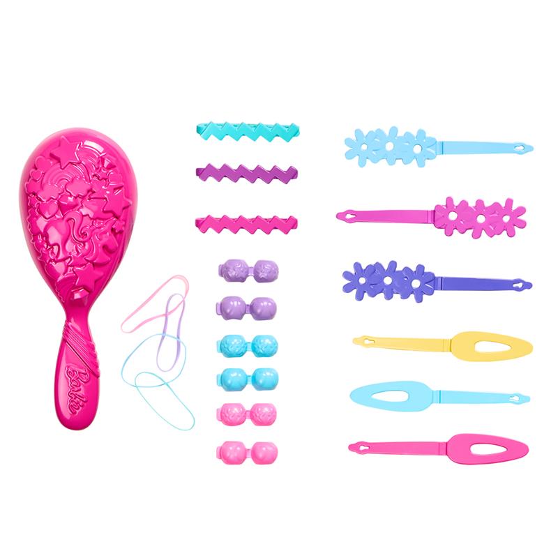 Barbie - Tête à coiffer avec accessoires, cheveux blonds