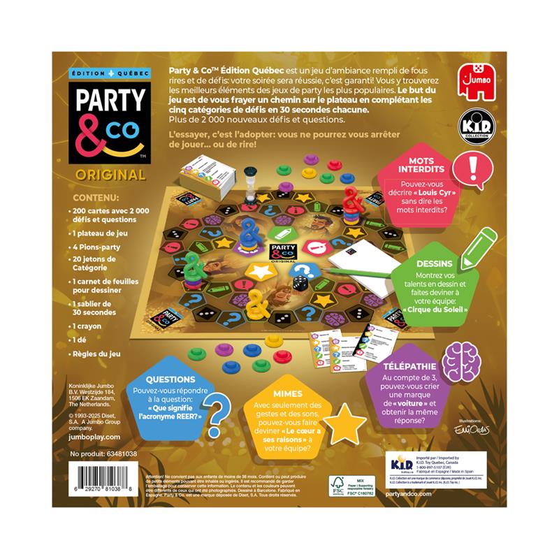 Jeu Party & Co - Édition Québec