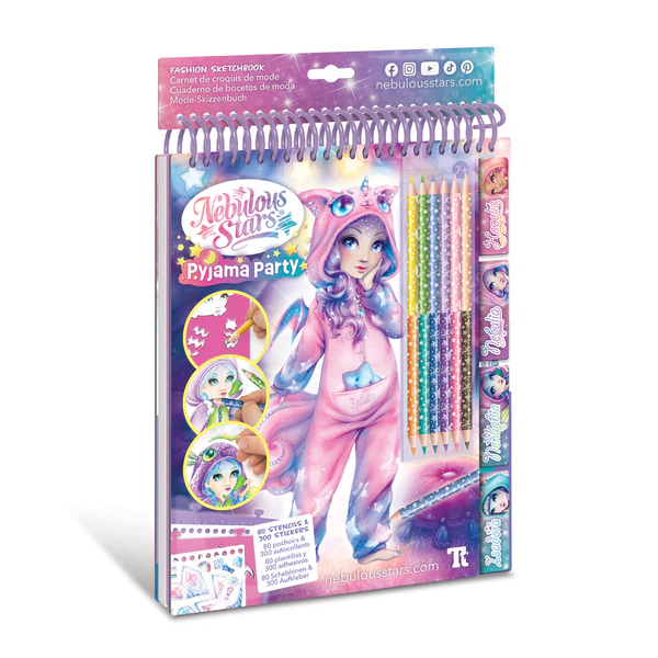 Carnet croquis de mode Nebulous Stars - Party Pyjama