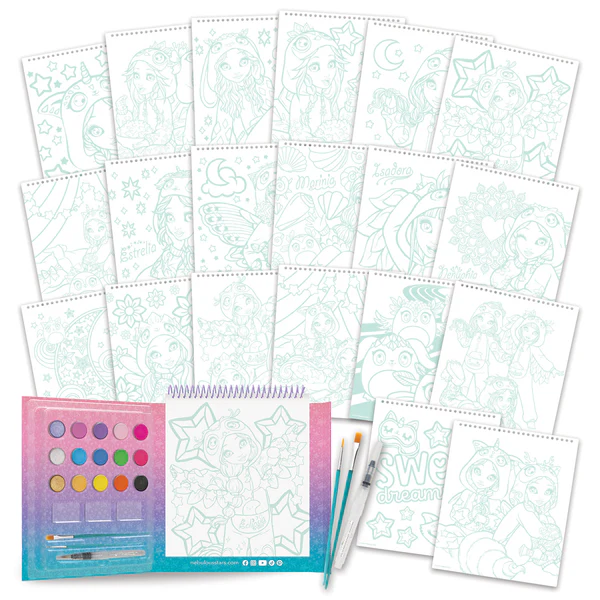 Livre d'aquarelle magique Nebulous Stars - Party Pyjama