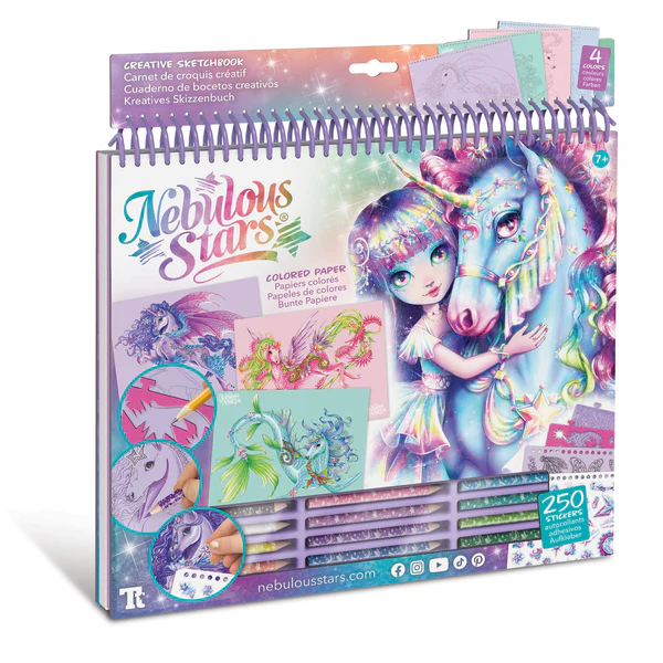 Grand carnet croquis créatif Nebulous Stars - Feraliaz