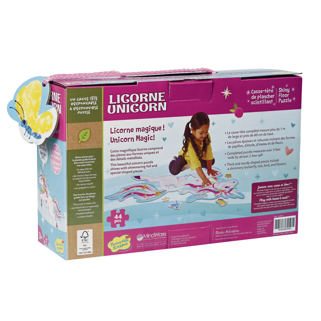 Floor Puzzle - Sparkling Unicorn - 44 Pieces