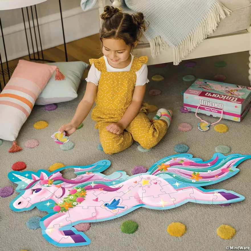 Floor Puzzle - Sparkling Unicorn - 44 Pieces