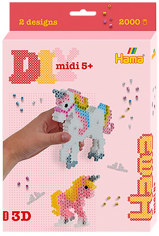 PERLES A REPASSER LICORNE 3D